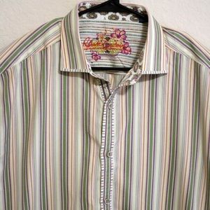 Robert Graham Men's Long Sleeve Front Button Shirt